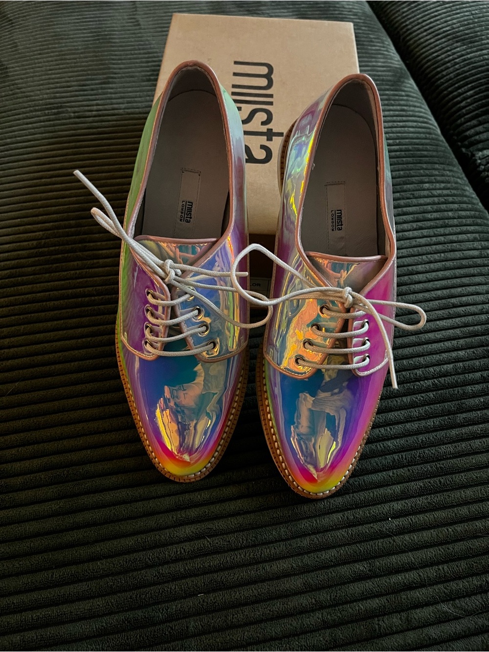 MIISTA ZOE OPAL OXFORDS SZ 8 Brand New in Box - Picture 2 of 4